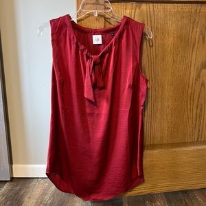 Cabi dark red sleeveless blouse